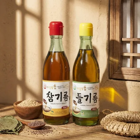 참기름1병+들기름1병 네멤
