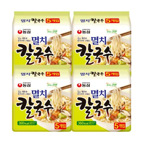 농심 멸치칼국수 20개