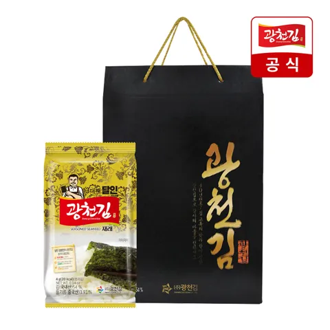 광천김 3대째 달인 재래도시락김 선물세트 (재래도시락김 27봉)