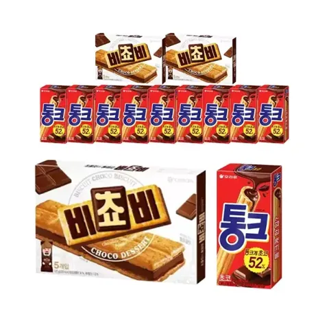 티멤 오리온 비쵸비 125g 3개+통크 초코 45g 10개