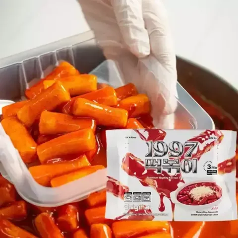 1997떡볶이(상온) 오리지널 1팩 + 로제 1팩 + 까르보나라 1팩