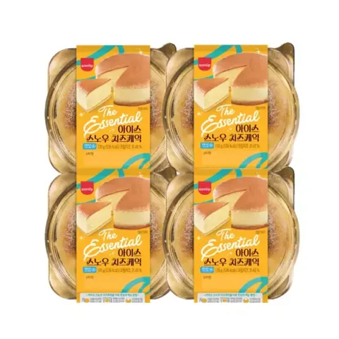 삼립 디에센셜 아이스 스노우 치즈케익 170g 4입