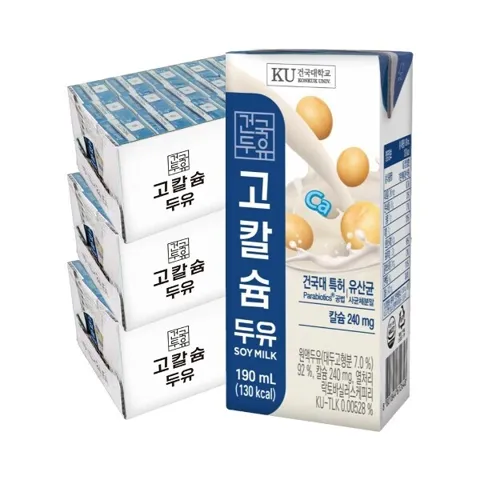 삼) 건국 고칼슘두유 190ml 72팩