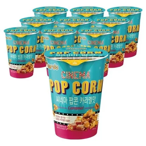 다르다 씨네마 팝콘 카라멜맛, 65g, 10개