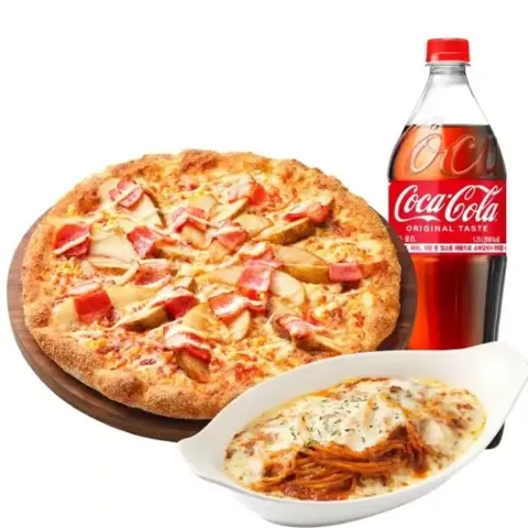 피자헛 멜팅치즈 포테이토 오리지널 L+리치치즈파스타+콜라 1.25L