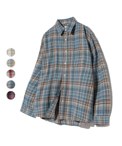 레트로 플레이드 오버핏 포켓 긴팔 체크 셔츠 9,900원 (무배)