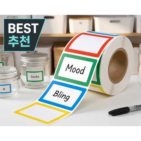 라벨스티커 견출지 롤타입, 1개, 150개입, 혼합