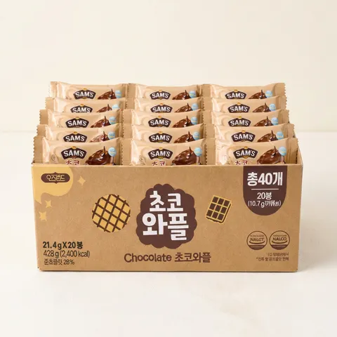 오즈랜드 초코와플 21.4g 20봉