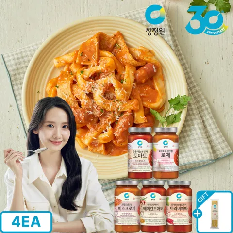 청정원 스파게티소스 600g x 4개 + 링귀니 파스타면 500g /￦11,930