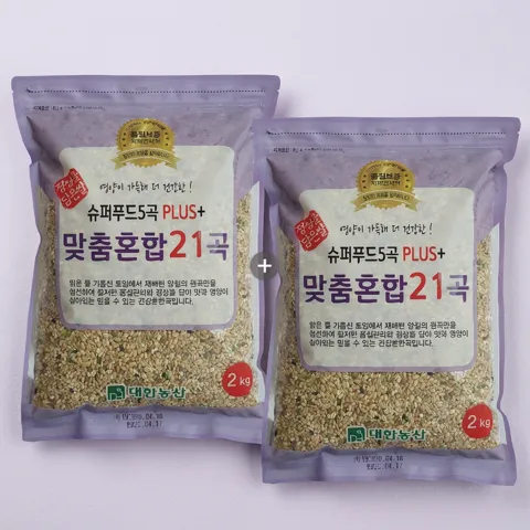 대한농산 맞춤 혼합곡 21곡 2kg, 2개