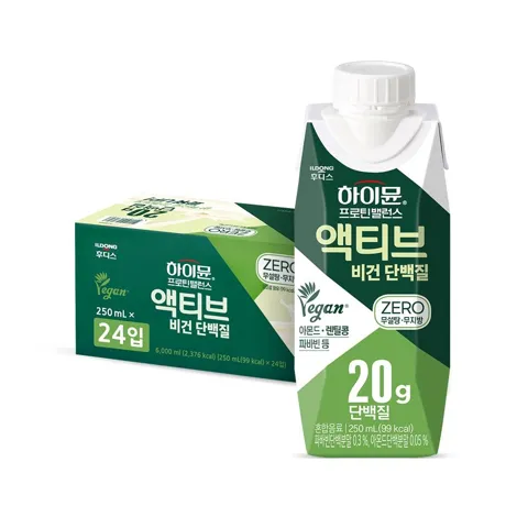하이뮨 프로틴 밸런스 비건 단백질 제로 250ml 24팩