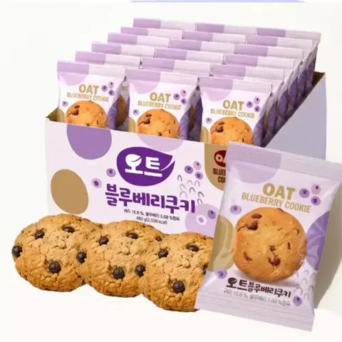 오트 귀리초코칩/블루베리 쿠키 40봉