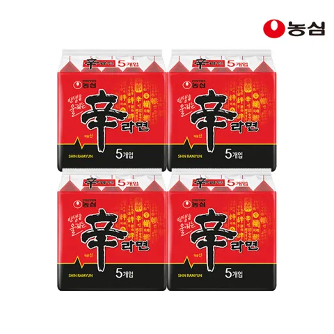 신라면 20개 11,950원/짜파게티 20개 15,500원/너구리 20개 13,300원/신너짜 등