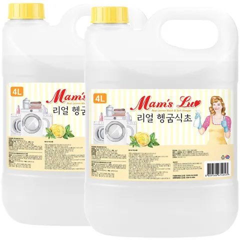 맘스럽 헹굼식초 4L, 2개