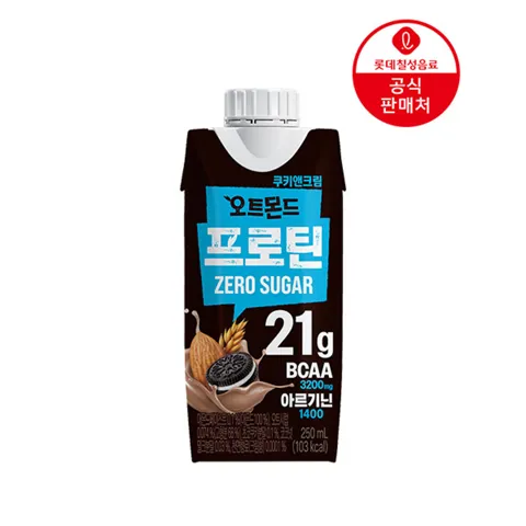 오트몬드 프로틴 21g 쿠키앤크림 250ml 18팩