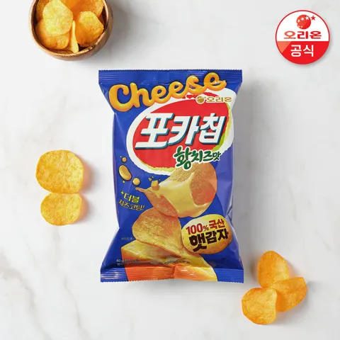 오리온 포카칩 황치즈맛 60g 12개