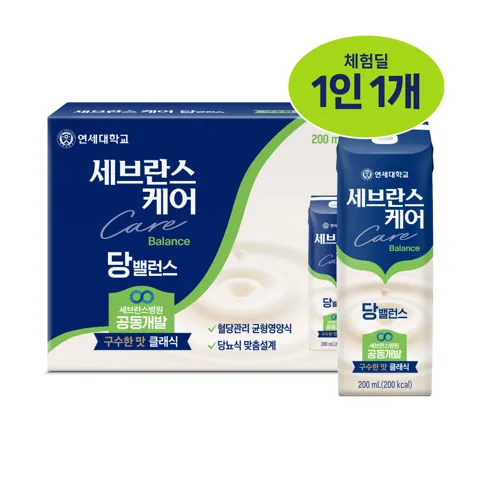 체험딜) 세브란스케어 당밸런스 클래식 구수한맛, 200ml, 4개 3,500원 (무배)