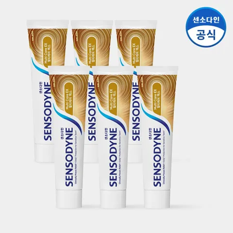 센소다인 멀티케어 EX 민감성 치약 6개