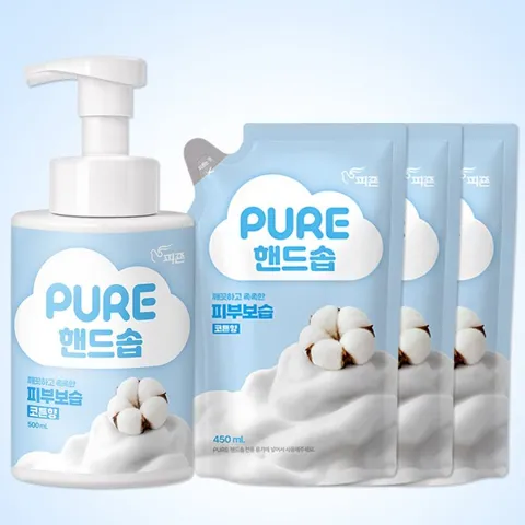 피죤 핸드워시 500ml1개 + 450ml 3개 13900원 무매
