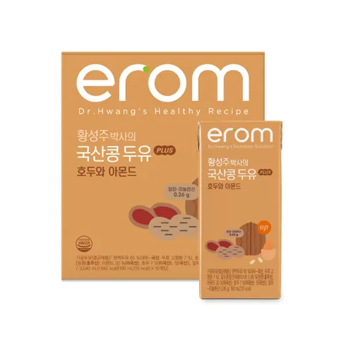이름 국산콩 두유 플러스 호두와 아몬드 190ml 16개