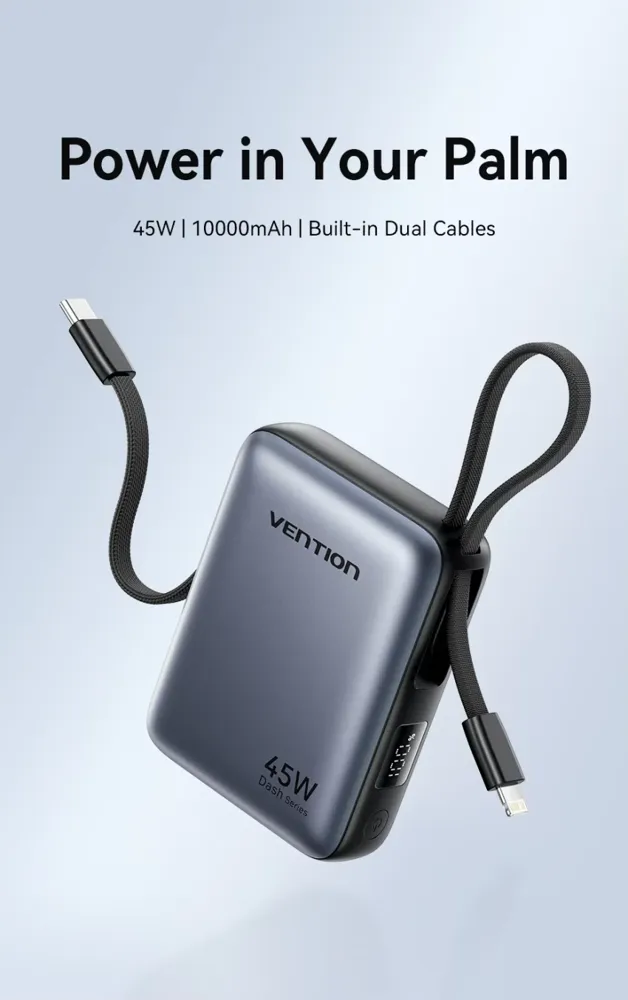 Vention 45W 보조배터리 10000mAh $11.75 / 20000mAh $13.45 (코인할인)