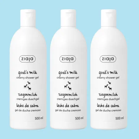 지아자 산양유 바디워시 약산성 샤워젤 500ml, 3개