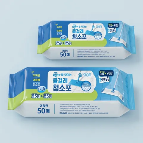 물걸레 청소포 50매입 6팩