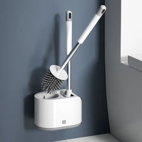 2in1 실리콘 욕실 청소솔 세트