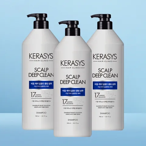 케라시스 딥클린 샴푸 980ml, 3개