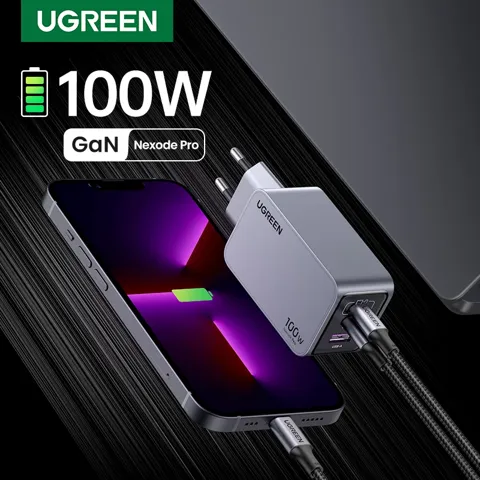 유그린 한국형플러그 100W GaN 충전기 $24.66, 베이스어스 45W 미니 보조배터리 $19.73