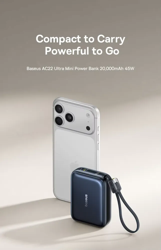 베이스어스 미니 보조배터리 45W 20000mAh $27.73
