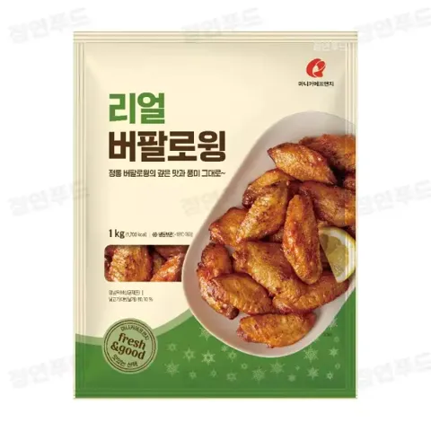 마니커에프앤지 리얼 버팔로윙 1kg 6,840원 유통기한(26.11.10)