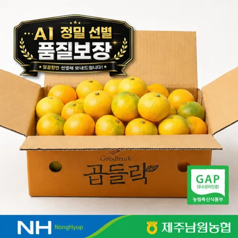 (신선집중) 천하일품 제주 남원농협 곱들락 하우스 감귤 2kg/맛없으면 환불/식품특가 20%+결제할인 5%