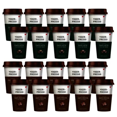 요거프레소 컵커피 라떼 모카 200ml x 20개입 (10컵+10컵)