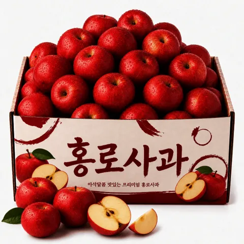 (한정특가) 홍로사과 꿀뚝뚝 맛있는 사과 홍로사과 1.5kg(박스 포함 2kg)