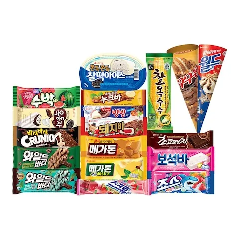 롯데 아이스크림 바류 10종x5개(아맛나/돼지바/메가톤/와일드바디/빙빙바 등)