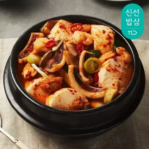해물순두부찌개 해물3종 순두부 400g