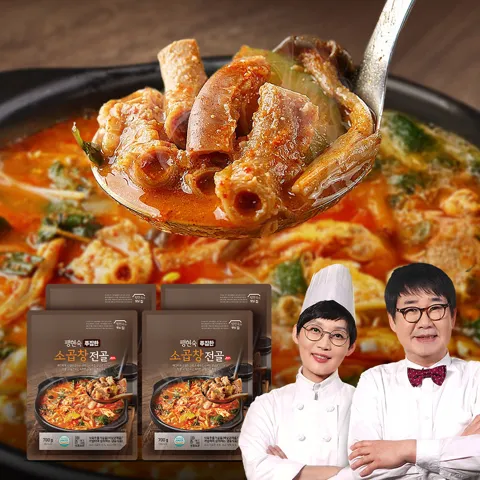 팽현숙 소곱창전골 700g 4팩 (8인분) 푸짐한 얼큰한 술안주 즉석국 캠핑요리 대용량 [원산지:상세설명에 표시]