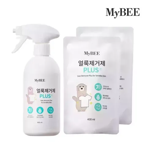 마이비 얼룩제거제 플러스 용기 (485ml) 1개+ 리필(400ml) 2개