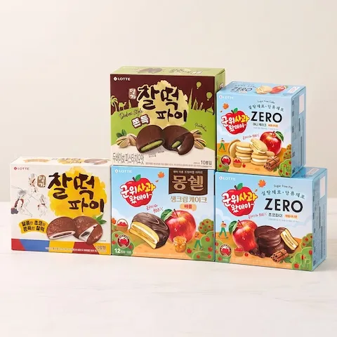 롯데 두바이 찰떡파이 300g x 3개