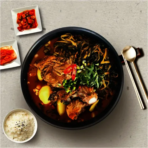 (김가네)본사배송 감자탕5kg(9-10인분)/국내산 돈등뼈/실온보관 (라면사리1개+겨자2개 증정)