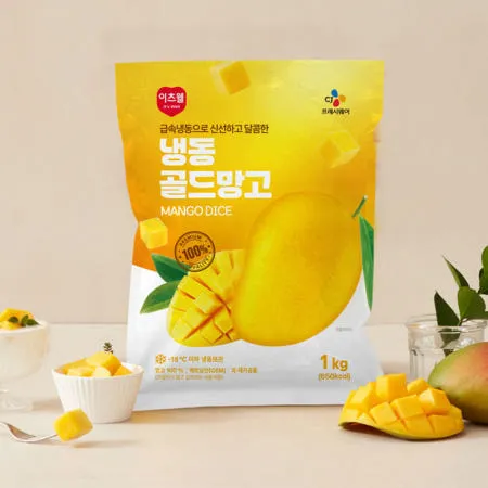 [CJ프레시웨이] 이츠웰 냉동 골드망고 1Kg
