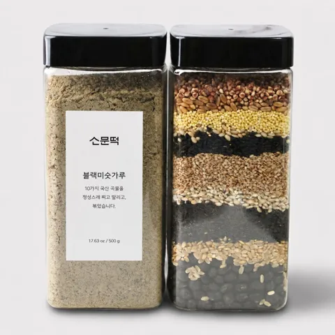 소문떡 10곡 블랙 미숫가루 500g 국산 검은콩 서리태 선식 아침 식사대용 [원산지:국산(대구광역시 북구)]