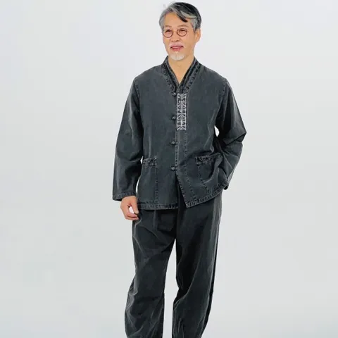 백제봉 생활한복 봄 가을 전통문양 20수 개량한복 저고리 바지 한벌 남자 여자 절복 남성 여성 법복 승복