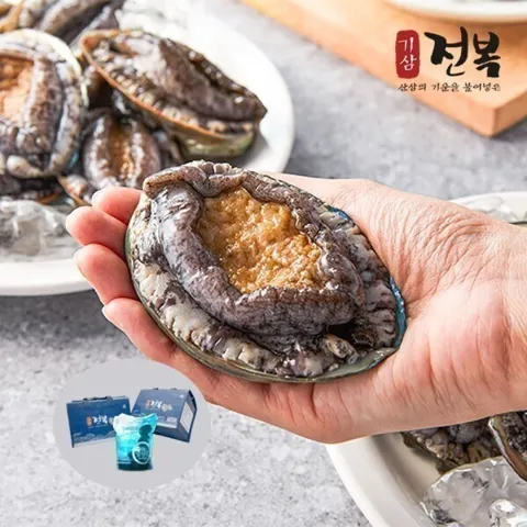 (신선집중) 11-12미 활전복 1kg 대 기삼산지직송 신선특허 내일도착 선물포장