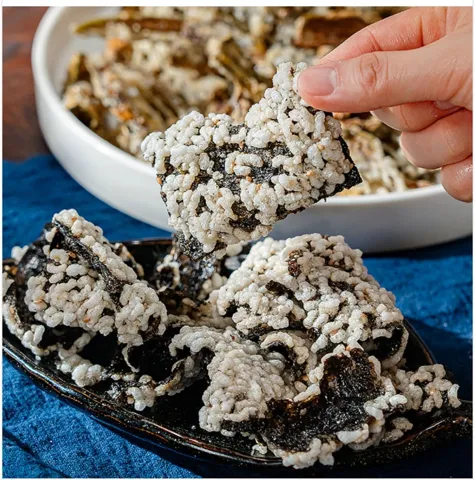 [추석 +세일 : 47% / 슈퍼적립 : 최대 3,704원] 민하네식탁 수제 찹쌀 김부각 50g x 3팩 바삭 부각 세트 남원 김스낵 [원산지:상세설명에 표시]