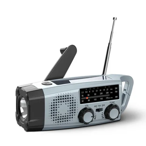 서바이복스 휴대용 재난라디오 크랭크 자가발전 FM AM 단파 보조배터리 LED랜턴 2개 구매시 5000원 할인