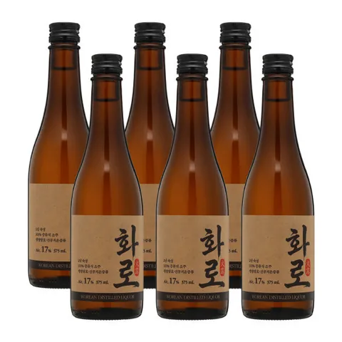 화로 17도 375mlx6 2년숙성 無주정 無감미료 순수소주