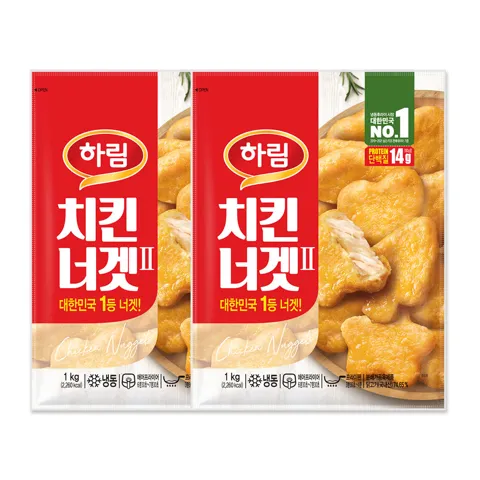 하림 치킨너겟2 1kg 2봉