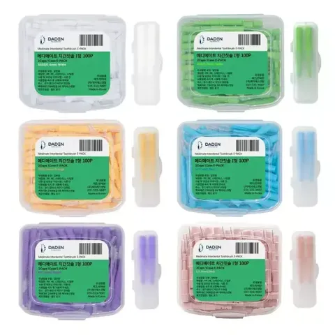 다덴 메디메이트 치간칫솔 E-PACK i형 100P + 휴대용케이스